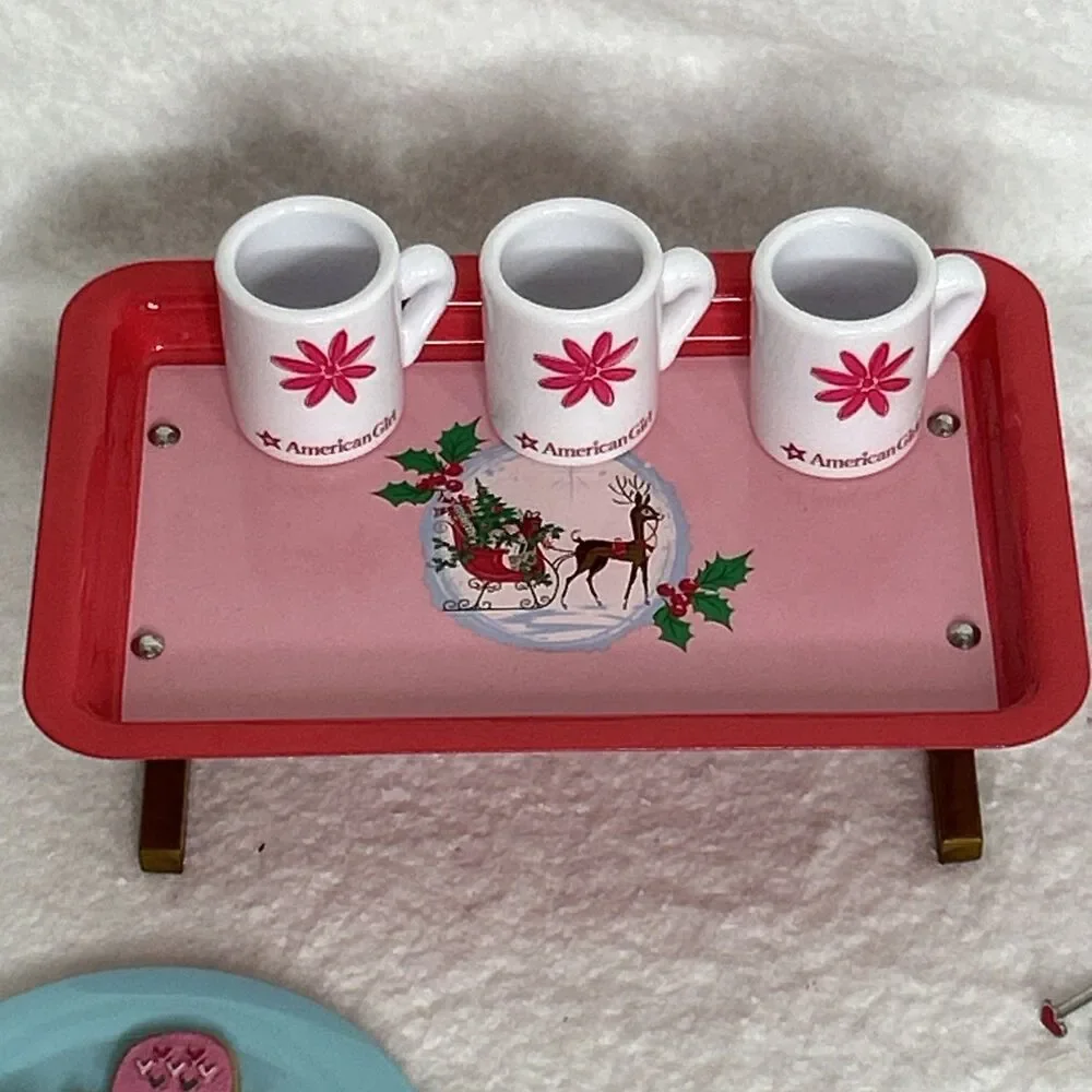 American Girl Maryellen Holiday Cookies mugs Tray Ornaments Book Gloves Earings